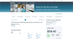 Desktop Screenshot of investors.varian.com