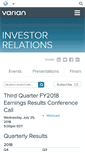 Mobile Screenshot of investors.varian.com